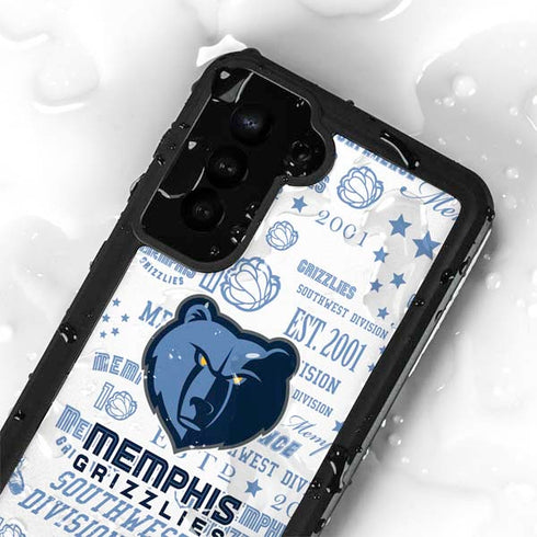 NBA Memphis Grizzlies Historic Blast Galaxy S24 Plus Waterproof Case